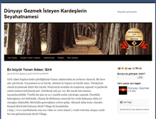 Tablet Screenshot of dunyayigezmek.com